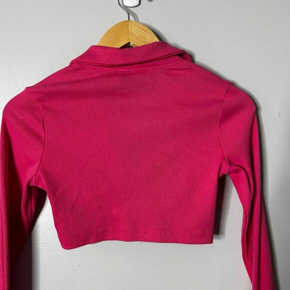 The Ragged Priest Floyd Zip-Up Top Women’s 6 Pink Grunge - Picture 10 of 10